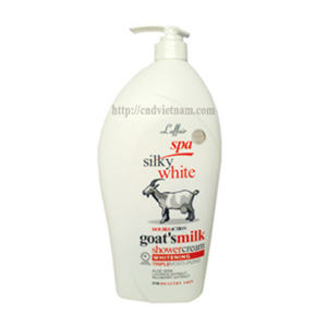 Sữa tắm sữa dê Laffair spa silky white 1200ml