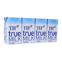 Sữa tiệt trùng TH True Milk có đường lốc 4 hộp x 110ml