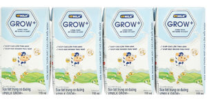 Sữa tiệt trùng VPMilk Grow+ - Thùng 48 hộp x 110ml