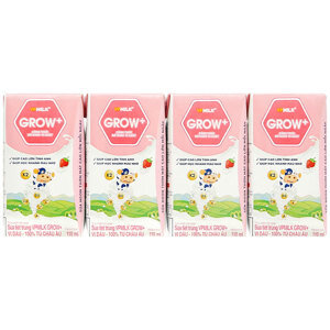 Sữa tiệt trùng VPMilk Grow+ - Thùng 48 hộp x 110ml