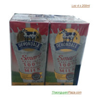 Sữa tươi ngoại Devondale Smart Milk lốc 4 x 200ml