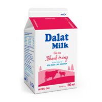 Sữa tươi thanh trùng Dalat Milk có đường 180ml