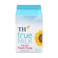 Sữa tươi thanh trùng nguyên chất TH true Milk 450ml