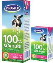 Sữa tươi tiệt trùng Vinamilk 100% 110ml - 4 hộp/ vỉ