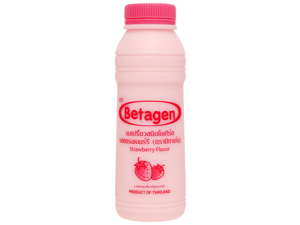 Sữa uống lên men hương dâu Betagen chai 300ml