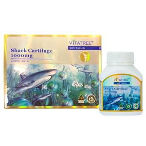 Sụn cá mập Vitatree Shark Cartilage 1000mg hộp 200 viên