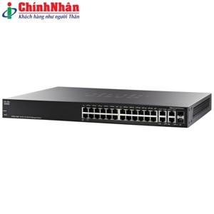 Switch Cisco SF300-24MP 4-Port 10/100 PoE+ with 375W power budget