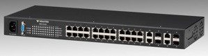 Switch Managed VolkTek MEN-5428, 24 Port  10/100/1000Mbps+4 SFP