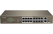 Switch PoE 16 port 10/100 IP-Com F1118P-16-150W