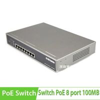 Switch PoE 8 Port 10/100Mbps với 4 Port POE KMETech PSE844F