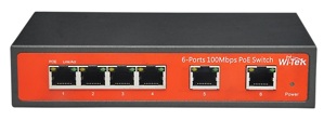 Switch PoE Witek WI-PS106 - 6 port