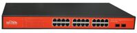 Switch PoE Witek WI-PS326GF - 24 port