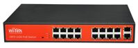 Switch PoE Witek WI-PS518G - 16 port