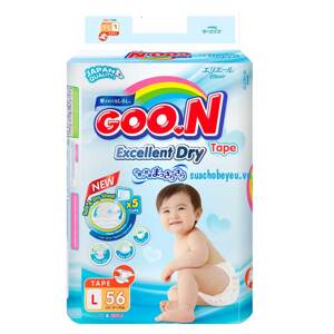 Tả - Bỉm Dán Goo.n mới Size L -56 miếng, 9-14kg