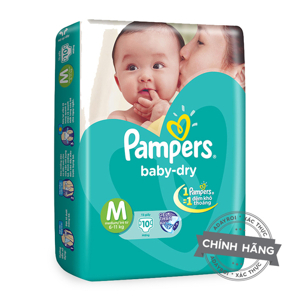 Tã bỉm dán Pampers M10