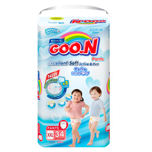 Tã - Bỉm quần GOO.N Slim XXL34 (cho bé 15-25kg)