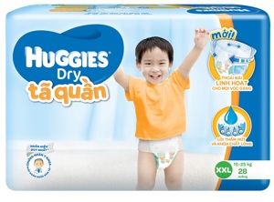 Tã-bỉm quần Huggies Dry Jumbo XXL28