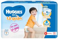 Tã-bỉm quần Huggies Dry Pants Big Jumbo L54