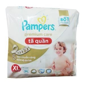 Tã-bỉm quần Pampers Premium Care XL24