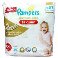 Tã-bỉm quần Pampers Premium Care XXL20