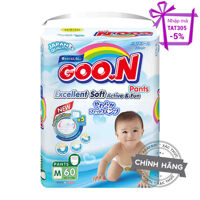 Tã-bỉm quần Super Jumbo Goo.N Renew Slim M60