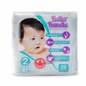 Tã dán Better Bundle size 2 - 26 miếng (dành cho bé 5-8kg)