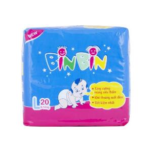 Tã dán Binbin size L20 miếng (trẻ từ 9 - 14kg)