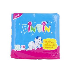 Tã dán Binbin size XL 18 miếng (trẻ trên 14kg)