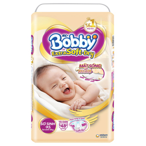 Tã dán Bobby Extra Soft Dry size XS - 48 miếng