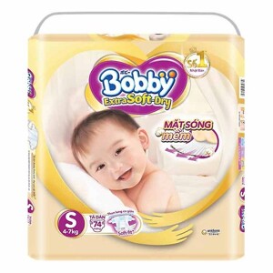 Tã dán Bobby Extra Soft Dry size S - 74 miếng