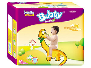 Tã dán Bobby Fresh siêu mỏng size M52 miếng (trẻ từ 6 - 10kg)