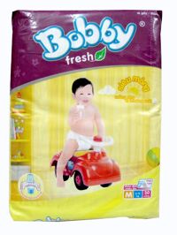 Tã dán Bobby Fresh siêu mỏng size M 30 miếng (trẻ từ 6 - 10kg)