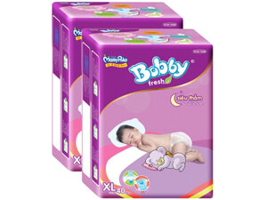 Tã dán Bobby Fresh siêu thấm size XL 40 miếng (trẻ từ 12 - 17kg)