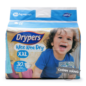 Tã dán Drypers Wee Wee Dry XXL30