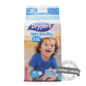 Tã dán Drypers Wee Wee Dry XXL46