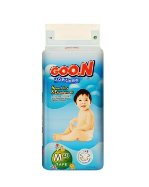 Tã dán Goo.n size M 40 miếng (trẻ từ 6 - 11kg)