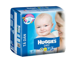 Tã dán Huggies size L68 miếng (trẻ từ 8 - 13 kg)