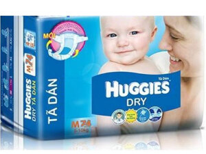 Tã dán Huggies size M74 miếng (trẻ từ 5 - 10kg)