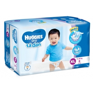 Tã dán Huggies size XL 8 miếng (trẻ từ 11 - 16kg)