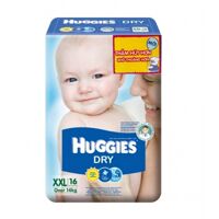 Tã dán Huggies size XXL 16 miếng (trẻ trên 14 kg)