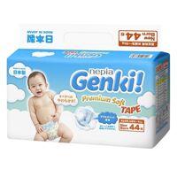 Tã dán Nhật cao cấp Genki (NB, 44 miếng)