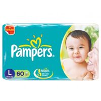 Tã dán Pampers size L60 miếng (trẻ từ 9 - 15kg)