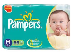 Tã dán Pampers size M66 miếng (trẻ từ 6 - 11kg)