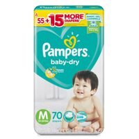 Tã dán Pampers nhập khẩu M 70 miếng