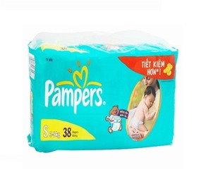 Tã dán Pampers size S 38 miếng (trẻ từ 3 - 8kg)