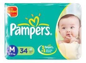 Tã dán Pampers M34 (dành cho trẻ từ 6-11kg)