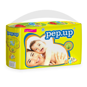 Tã dán Pepup size S 32 miếng (trẻ từ 0 - 6kg)