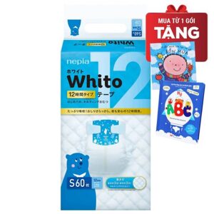 Tã dán siêu cao cấp Nhật Bản Whito S, 60 miếng