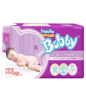 Tã dán siêu thấm Bobby Size XXL36