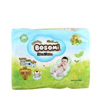 Tã dán tinh chất lá ô liu Bosomi size NB 30 miếng (0-5kg)